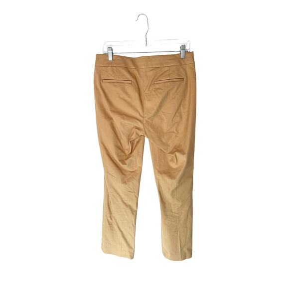 J.Crew Tan Business Office Career Cotton Blend Straight Leg Dress Pants Size 6 - Picture 6 of 10